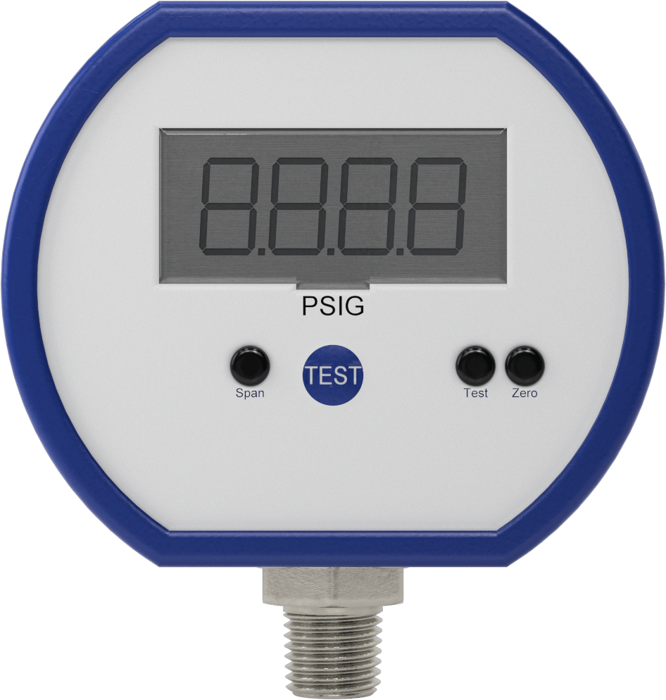 Yüksek Hassasiyetli Dijital Basınç Test Göstergesi, DC Güç Kaynağı, 1/4 NPT Erkek Alt Bağlantı, 0-5 PSI