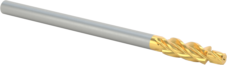 TiN Kaplamalı Yüksek Hızlı Çelik Yerleşik Pilot Havşa, 1/4" Vida Boyutu için