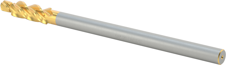 TiN Kaplamalı Yüksek Hızlı Çelik Yerleşik Pilot Havşa, 1/4" Vida Boyutu için