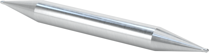 İki Freze Uçlu Kobalt Çelik Küresel Uçlu Freze, 2 Yiv, 1/32" Freze Çapı, 2" Toplam Uzunluk