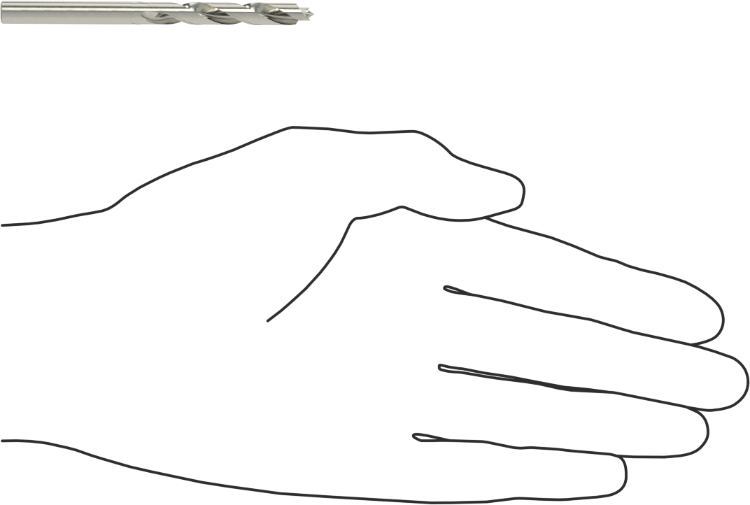 Karbon Fiber için Kaplamasız Karbür Matkap Ucu, Fiberglas ve Grafit, 5,5 mm Boyut