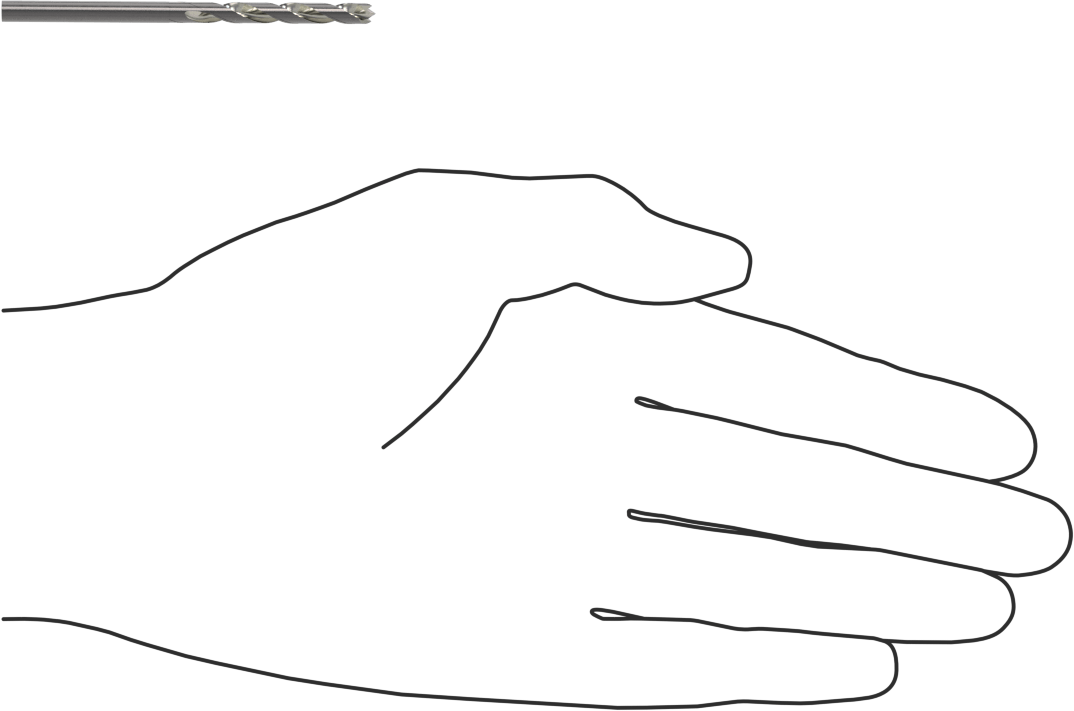 Karbon Fiber için Kaplamasız Karbür Matkap Ucu, Fiberglas ve Grafit, 9/64" Boyut
