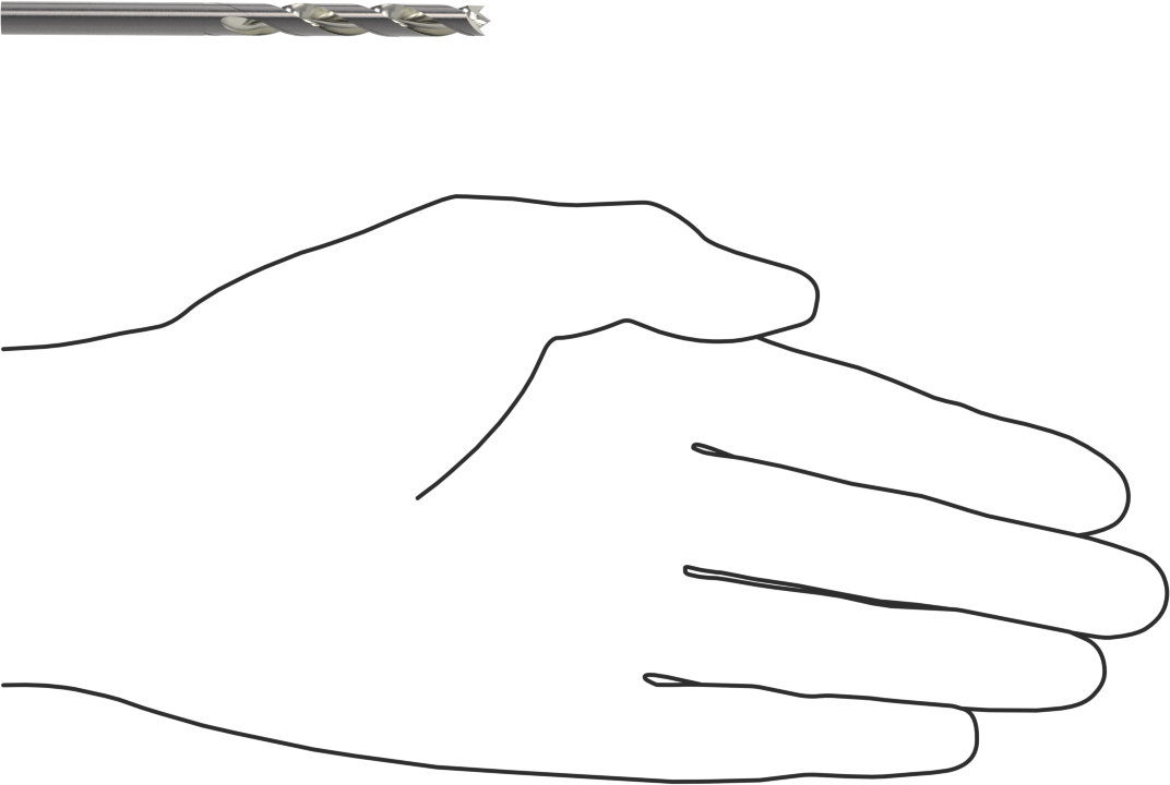 Karbon Fiber için Kaplamasız Karbür Matkap Ucu, Fiberglas ve Grafit, 13/64" Boyut