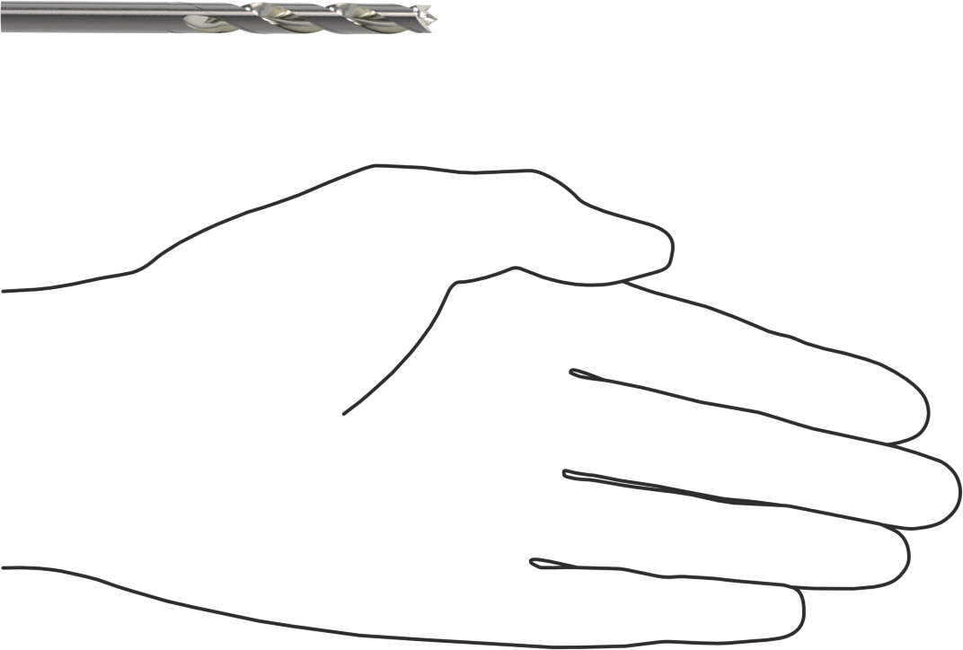 Karbon Fiber için Kaplamasız Karbür Matkap Ucu, Fiberglas ve Grafit, 15/64" Boyut