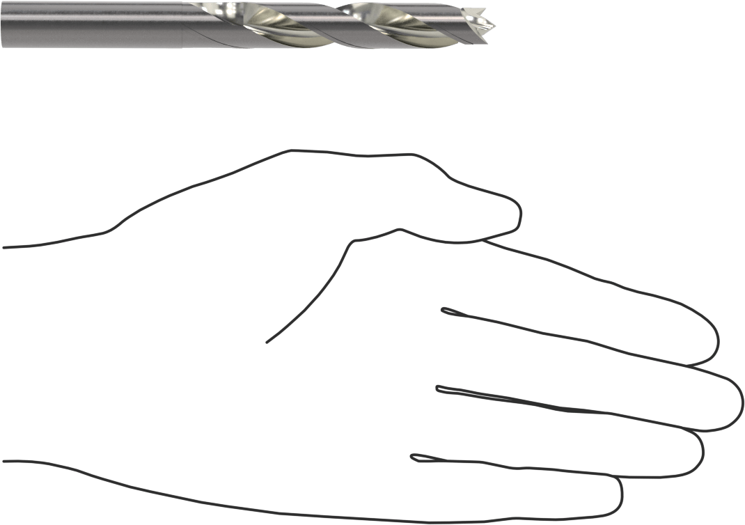 Karbon Fiber için Kaplamasız Karbür Matkap Ucu, Fiberglas ve Grafit, 29/64" Boyut