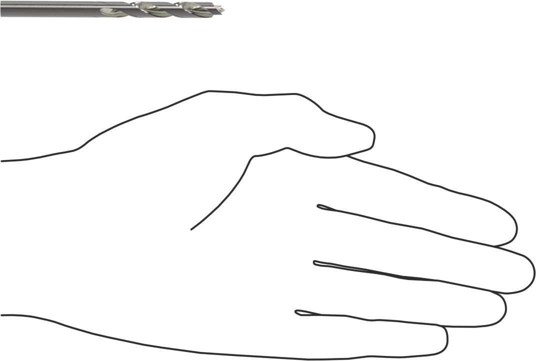 Karbon Fiber için Kaplamasız Karbür Matkap Ucu, Fiberglas ve Grafit, 7/32" Boyut