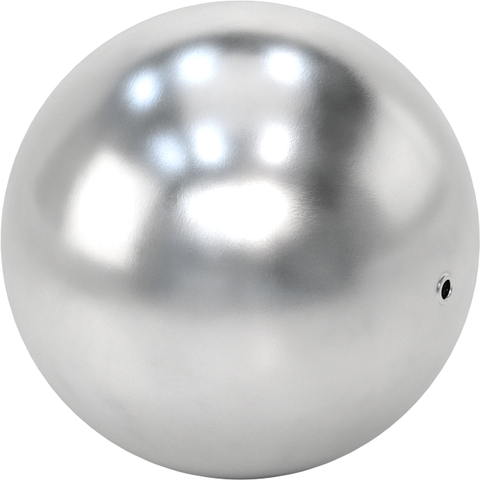 Delikli Yuvarlak Şamandıra, 304 Paslanmaz Çelik, 6" Çap, 1/4" Hole