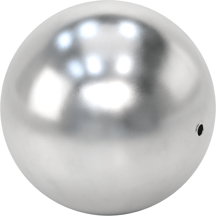 Delikli Yuvarlak Şamandıra, 304 Paslanmaz Çelik, 7" Çap, 3/8" Hole