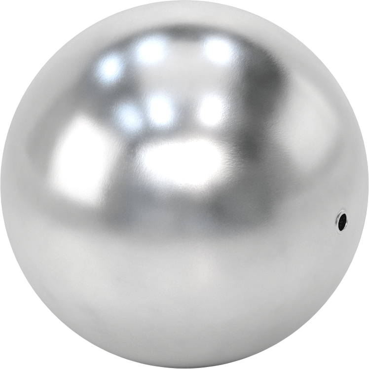 Delikli Yuvarlak Şamandıra, 304 Paslanmaz Çelik, 8" Çap, 3/8" Hole