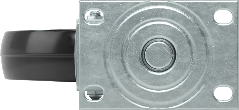 Mighty-Lite Tekerlek, 3-5/8“ x 2-1/2” Plaka, 5" Çapında 80A Kauçuk Tekerlekli Döner Tekerlek