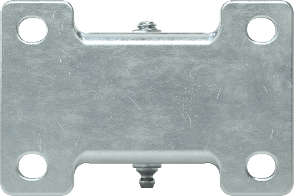 Mighty-Lite Tekerlek, 3-3/4“ x 2-3/4” Plaka, 4 inç Çapında 60A Kauçuk Tekerlekli Sert
