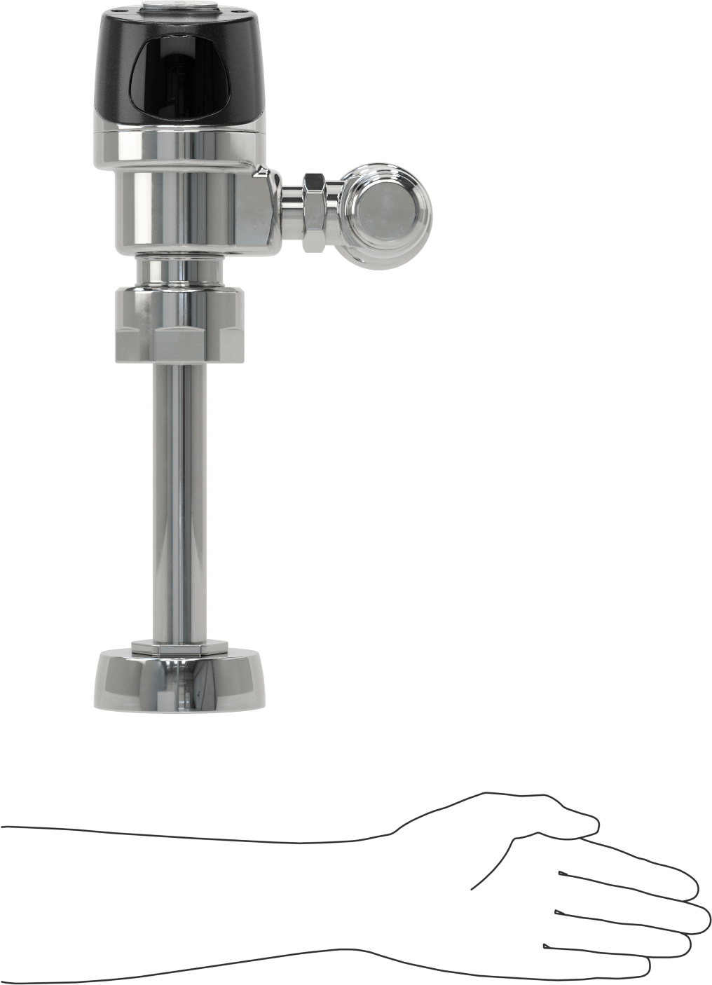 Sloan G2 Optima Plus Dokunmatik Sifon Valfi, 1-1/4" Giriş Çapına Sahip Pisuarlar için, 1 Gpf