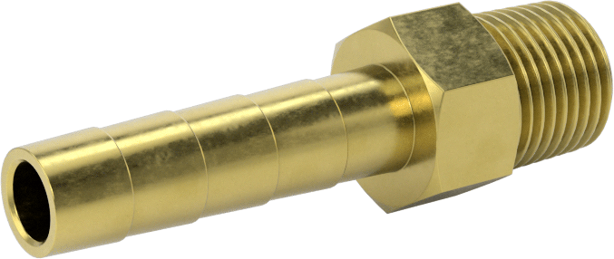 İçme Suyu için Dikenli Hortum Bağlantı Parçası, 1/4" Hortum İç Çapı x 1/8 NPT Erkek için Düz Adaptör