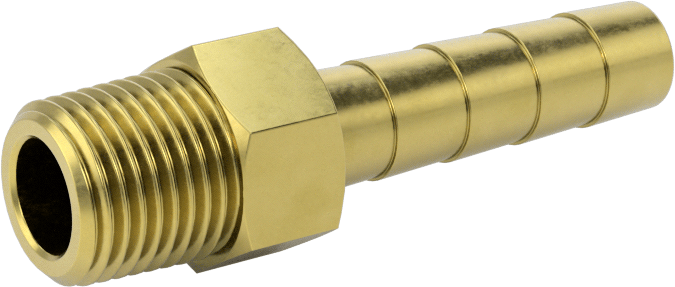 İçme Suyu için Dikenli Hortum Bağlantı Parçası, 1/4" Hortum İç Çapı x 1/8 NPT Erkek için Düz Adaptör
