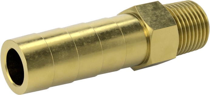 İçme Suyu için Dikenli Hortum Bağlantı Parçası, 3/8" Hortum İç Çap x 1/8 NPT Erkek için Düz Adaptör