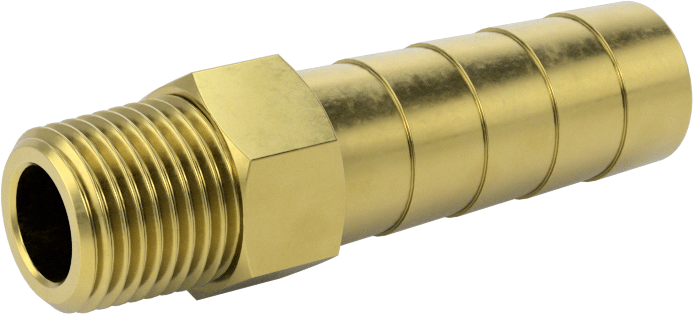 İçme Suyu için Dikenli Hortum Bağlantı Parçası, 3/8" Hortum İç Çap x 1/8 NPT Erkek için Düz Adaptör