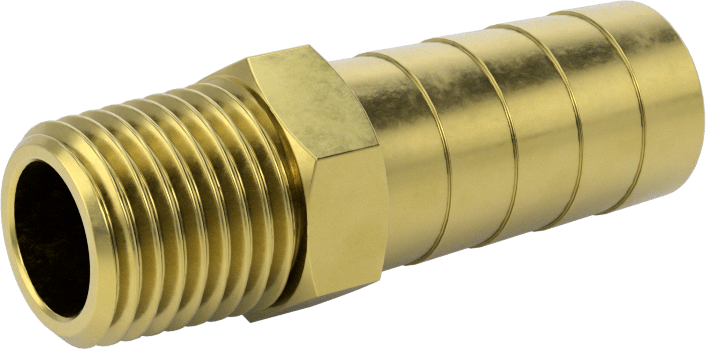 İçme Suyu için Dikenli Hortum Bağlantı Parçası, 1/2" Hortum İç Çapı x 1/4 NPT Erkek için Düz Adaptör