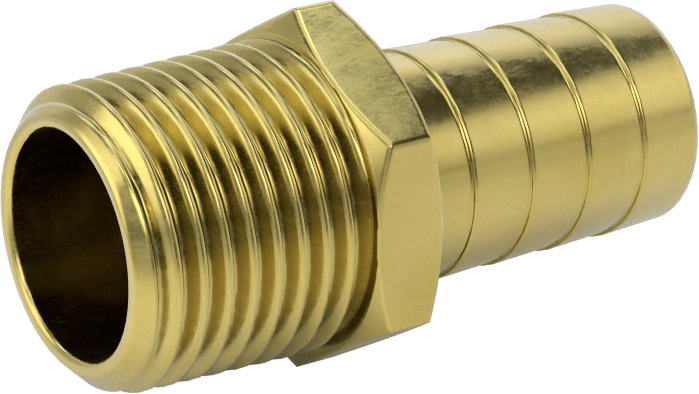 İçme Suyu için Dikenli Hortum Bağlantı Parçası, 5/8" Hortum İç Çapı x 1/2 NPT Erkek için Düz Adaptör