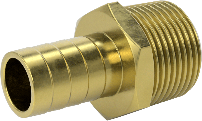 İçme Suyu için Dikenli Hortum Bağlantı Parçası, 5/8" İç Çaplı Hortum x 3/4 NPT Erkek için Düz Adaptör
