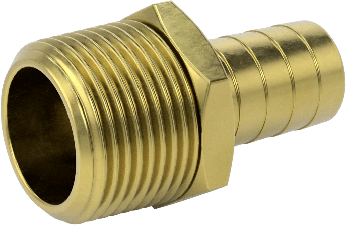 İçme Suyu için Dikenli Hortum Bağlantı Parçası, 5/8" İç Çaplı Hortum x 3/4 NPT Erkek için Düz Adaptör