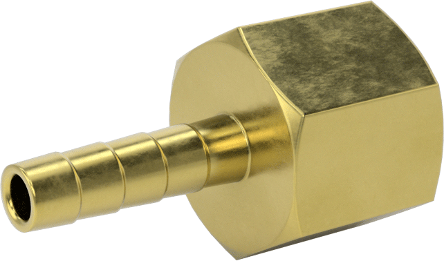 İçme Suyu için Dikenli Hortum Bağlantı Parçası, 3/16" Hortum İç Çapı x 1/4 NPT Dişi için Düz Adaptör