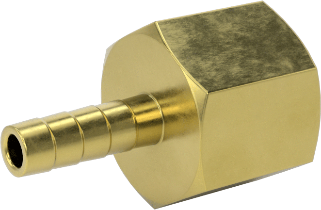 İçme Suyu için Dikenli Hortum Bağlantı Parçası, 1/4" Hortum İç Çapı x 1/2 NPT Dişi için Düz Adaptör