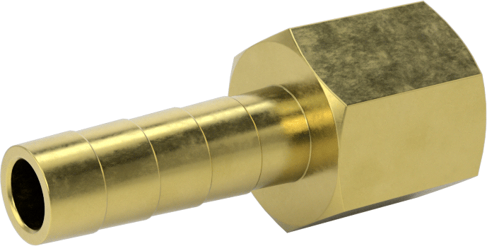 İçme Suyu için Dikenli Hortum Bağlantı Parçası, 5/16" Hortum İç Çapı x 1/4 NPT Dişi için Düz Adaptör