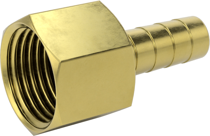 İçme Suyu için Dikenli Hortum Bağlantı Parçası, 3/8" Hortum İç Çap x 1/2 NPT Dişi için Düz Adaptör