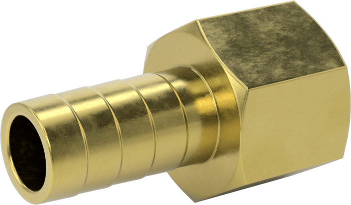 İçme Suyu için Dikenli Hortum Bağlantı Parçası, 1/2" Hortum İç Çapı x 1/2 NPT Dişi için Düz Adaptör
