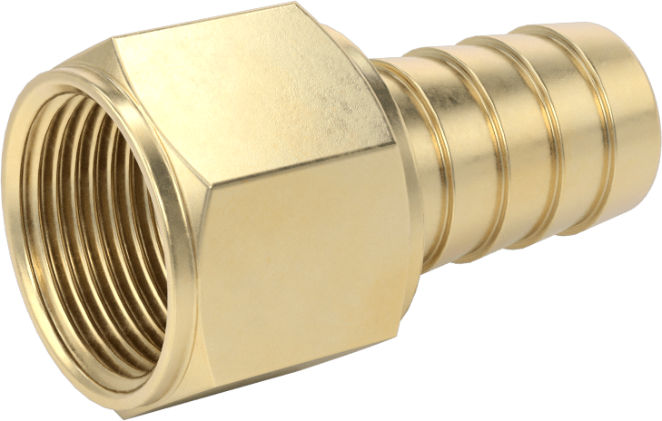 İçme Suyu için Dikenli Hortum Bağlantı Parçası, 3/4" Hortum İç Çapı x 3/4 NPTF Dişi için Düz Adaptör