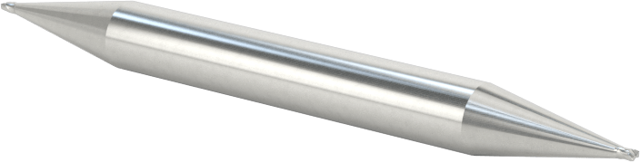İki Freze Uçlu Kobalt Çelik Kare Uçlu Freze, Kaplamasız, 2 Yiv, 1/32" Freze Çapı, 2" Toplam Uzunluk