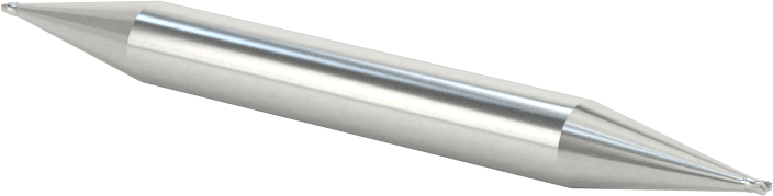 İki Freze Uçlu Kobalt Çelik Kare Uçlu Freze, Kaplamasız, 2 Yiv, 1/32" Freze Çapı, 2" Toplam Uzunluk