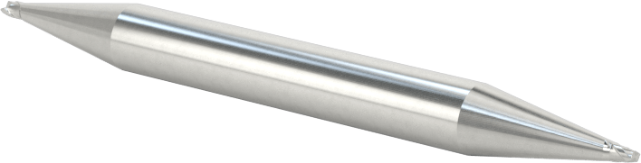İki Freze Uçlu Kobalt Çelik Kare Uçlu Freze, Kaplamasız, 2 Yiv, 3/64" Freze Çapı, 2" Toplam Uzunluk
