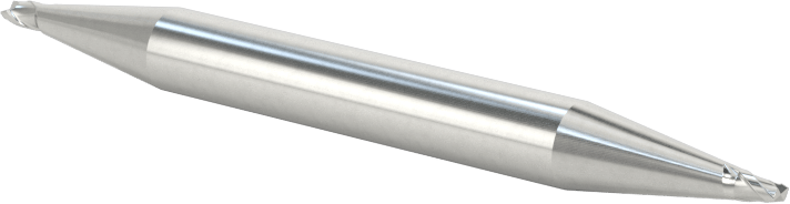 İki Freze Uçlu Kobalt Çelik Kare Uçlu Freze, Kaplamasız, 2 Yiv, 1/16" Freze Çapı, 2" Toplam Uzunluk
