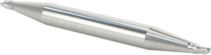İki Freze Uçlu Kobalt Çelik Kare Uçlu Freze, Kaplamasız, 2 Yiv, 5/64" Freze Çapı, 2" Toplam Uzunluk