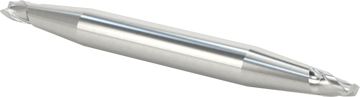 İki Freze Uçlu Kobalt Çelik Kare Uçlu Freze, Kaplamasız, 2 Yiv, 7/64" Freze Çapı, 2" Toplam Uzunluk