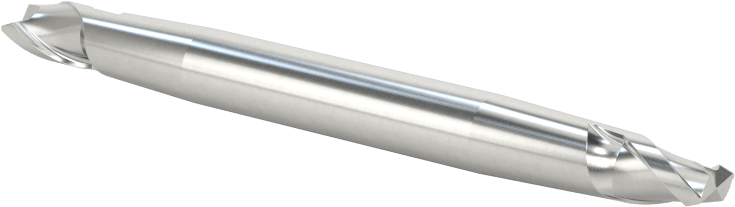 İki Freze Uçlu Kobalt Çelik Kare Uçlu Freze, Kaplamasız, 2 Yiv, 5/32" Freze Çapı, 2" Toplam Uzunluk