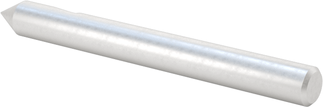 Yüksek Hızlı Çelik Havşa, Torna Merkezleri için, 1 Yiv, 1/8" Gövde Çapı