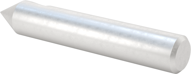 Yüksek Hızlı Çelik Havşa, Torna Merkezleri için, 1 Yiv, 1/4" Gövde Çapı