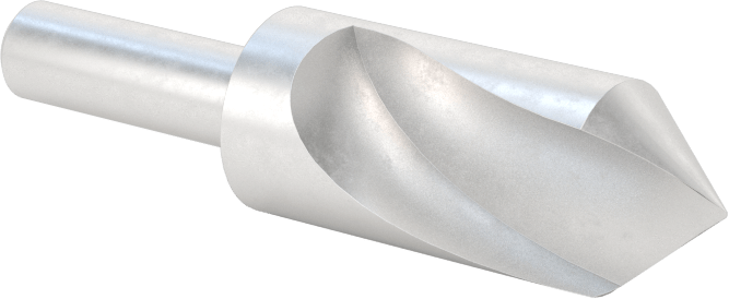 Yüksek Hızlı Çelik Havşa, Vidalar için, 82 Derece, 1 Yiv, 1/2" gövde çapı