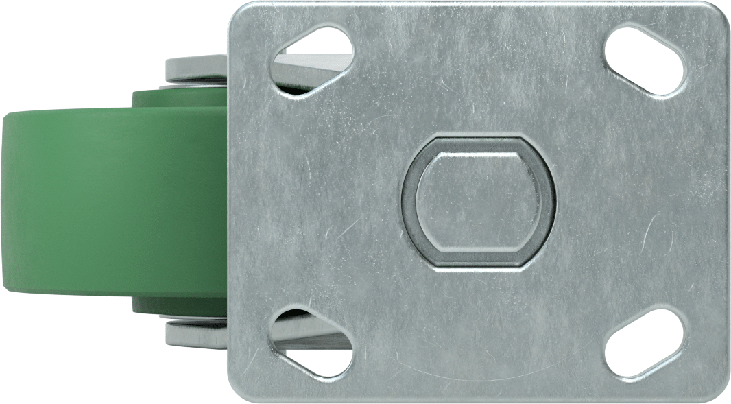 5“ x 4” Montaj Plakalı Yüksek Kapasiteli Spartan Tekerlek, 6" Çaplı 75D Poliüretan Tekerlekli Döner Tekerlek