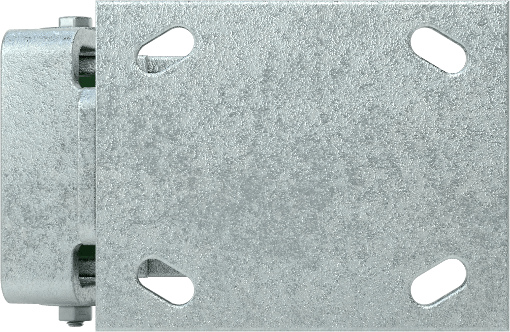 5“ x 4” Montaj Plakalı Yüksek Kapasiteli Spartan Tekerlek, Frenli ve 4 inç Çapında 75D Poliüretan Tekerlekli Sabit