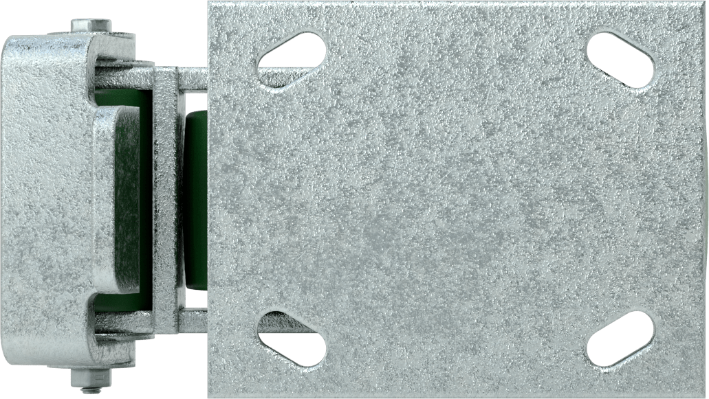 5“ x 4” Montaj Plakalı Yüksek Kapasiteli Spartan Tekerlek, Frenli ve 6 inç Çapında 75D Poliüretan Tekerlekli Sert