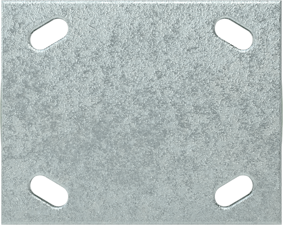 5“ x 4” Montaj Plakalı Yüksek Kapasiteli Spartan Tekerlek, 6 inç Çapında 75D Poliüretan Tekerlekli Sert
