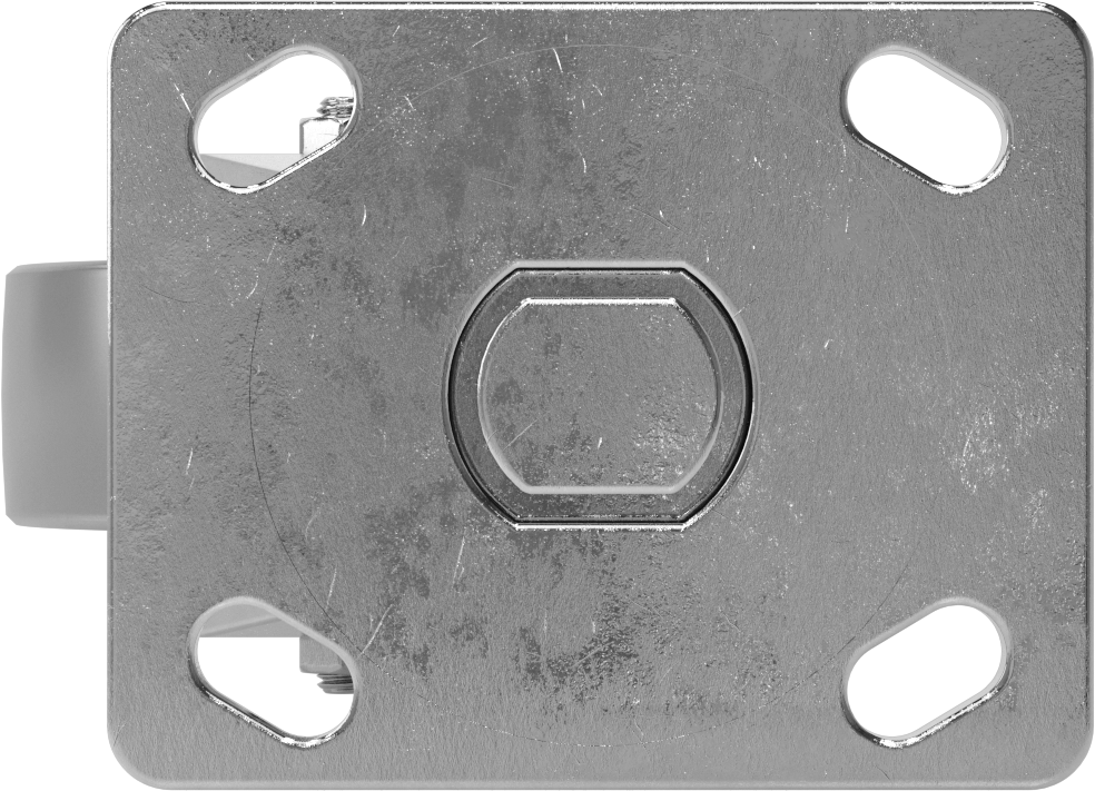 5“ x 4” Montaj Plakalı Yüksek Kapasiteli Spartan Tekerlek, 4" Çaplı Çelik Tekerlekli Döner Tekerlek