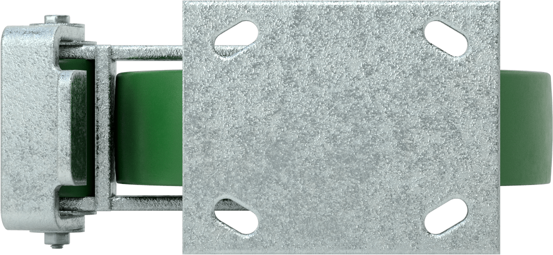 5“ x 4” Montaj Plakalı Yüksek Kapasiteli Spartan Tekerlek, Frenli ve 8 inç Çapında 75D Poliüretan Tekerlekli Sabit