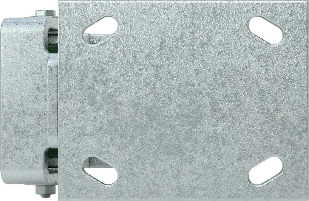 5“ x 4” Montaj Plakalı Yüksek Kapasiteli Spartan Tekerlek, Frenli ve 4 inç Çapında Çelik Tekerlekli Sert