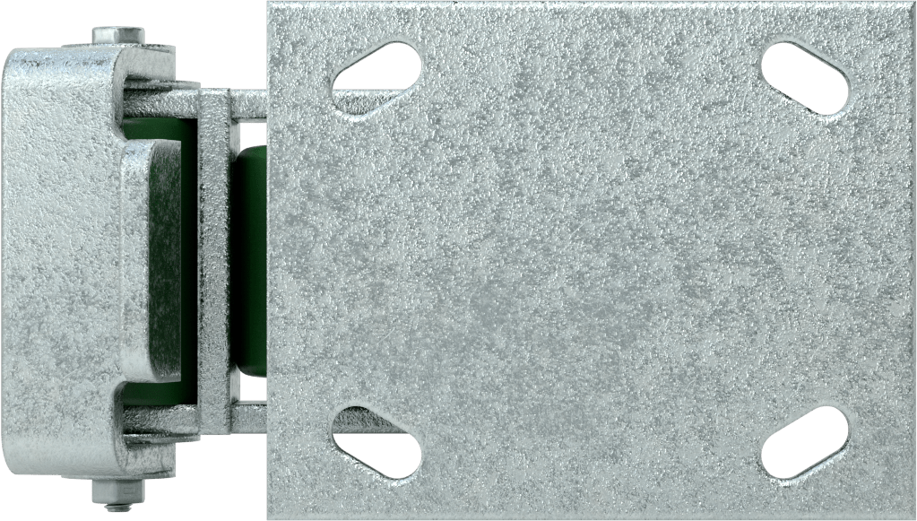 5“ x 4” Montaj Plakalı Yüksek Kapasiteli Spartan Tekerlek, Frenli ve 6 inç Çaplı Çelik Tekerlekli Sabit