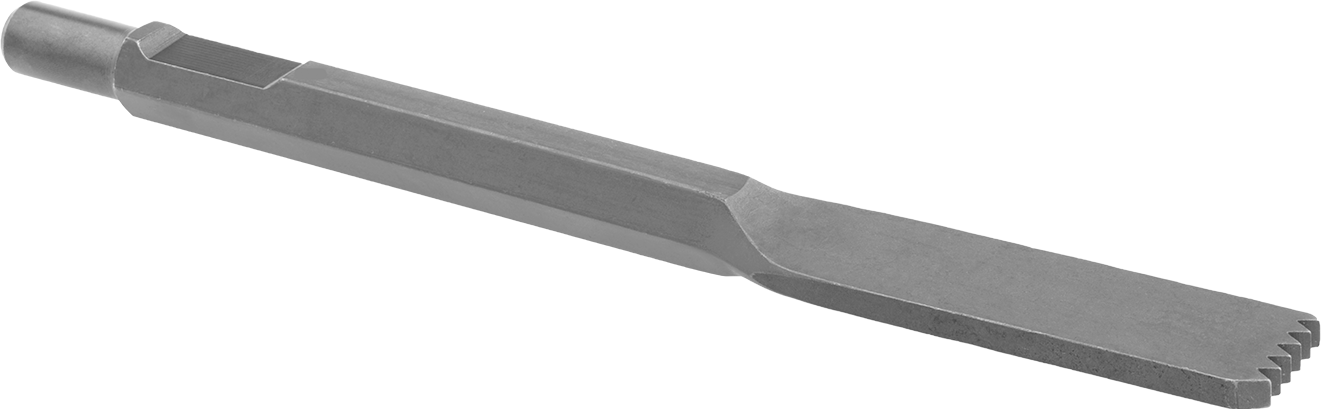 Döner Çekiçler için Keski Ucu, Spline Tahriki için Şaft, 1-1/8" Genişlikte Yiv Açma Bıçağı