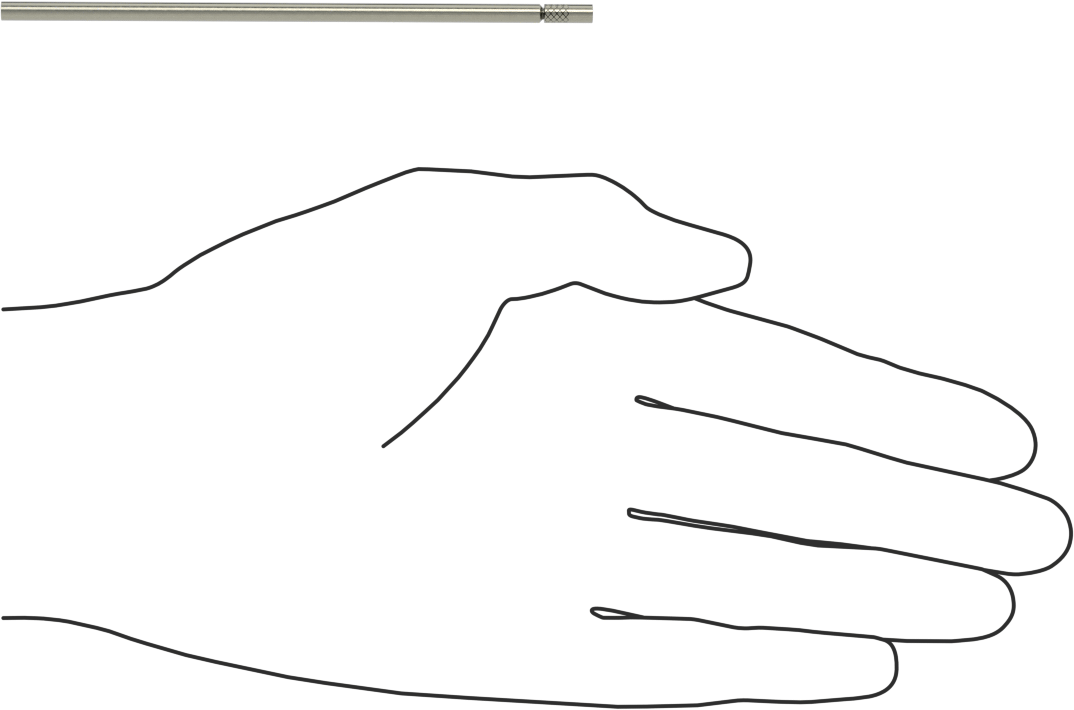 Tek Parça Uzatma, Numara 79 Yuvarlak Şaftlı Matkap Ucu için, 1/8" Çap